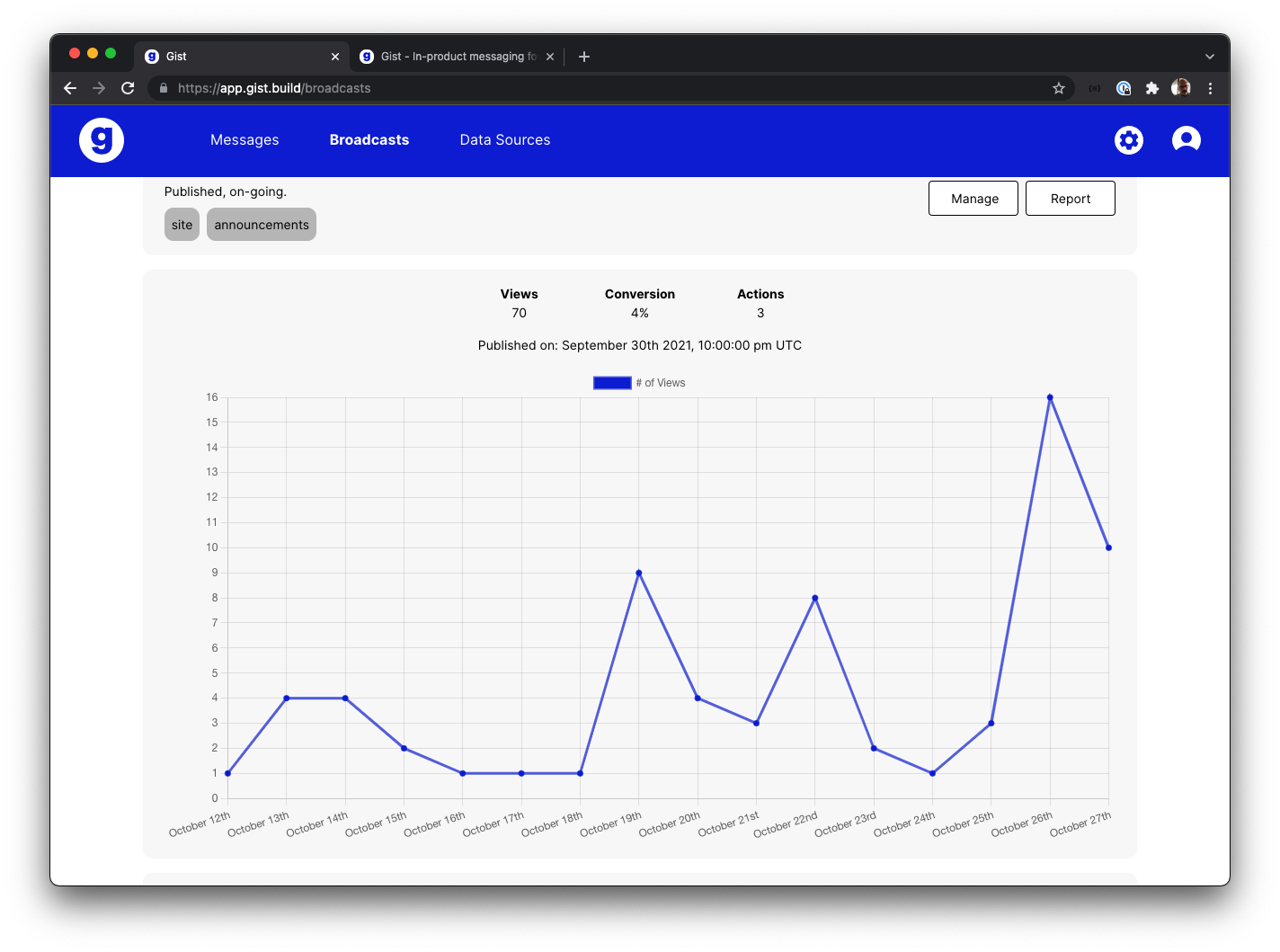 Create a floating banner & measure its success